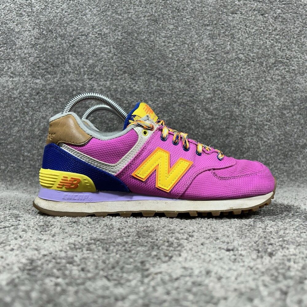 New Balance Pink and Yellow Athletic Sneakers